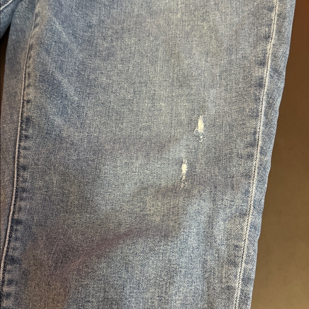 LOFT Straight Leg Women's Jeans in Light Blue Denim - Picture 5 of 6